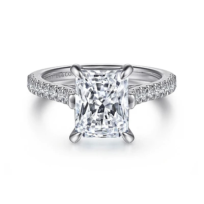Gabriel & Co 9x7 Engagement Ring 14K White Gold Classic ER15727N11W44JJ