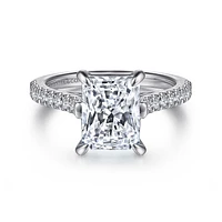 Gabriel & Co 9x7 Engagement Ring 14K White Gold Classic ER15727N11W44JJ