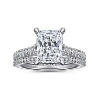 Gabriel & Co 9x7 Engagement Ring 14K White Gold Classic ER15727N11W44JJ