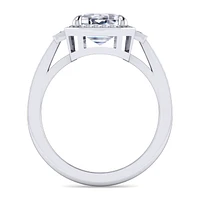 Gabriel & Co 9X7 Engagement Ring 14K White Gold Contemporary ER15728W44JJ