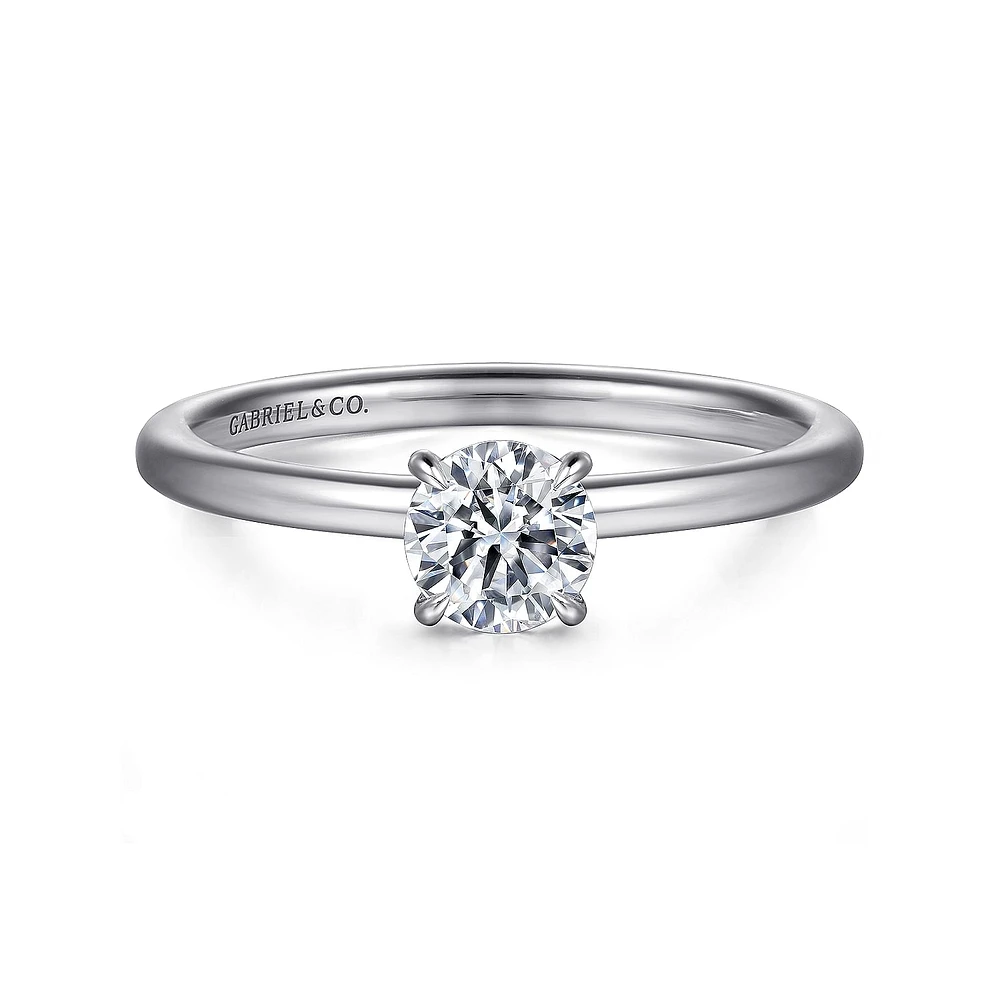 Gabriel & Co 5 Engagement Ring 14K White Gold Contemporary ER15743R2W44JJ