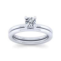 Gabriel & Co 5 Engagement Ring 14K White Gold Classic ER15744R2W44JJ