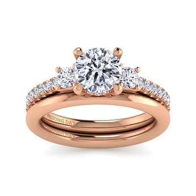 Gabriel & Co 7 Engagement Ring 14K Rose Gold Wedding Day ER15753R5K4JLG