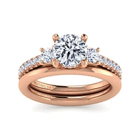 Gabriel & Co 7 Engagement Ring 14K Rose Gold Wedding Day ER15753R5K4JLG