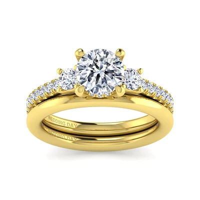 Gabriel & Co 7 Engagement Ring 14K Yellow Gold Wedding Day ER15753R5Y4JLG