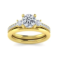 Gabriel & Co 7 Engagement Ring 14K Yellow Gold Wedding Day ER15753R5Y4JLG