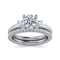 Gabriel & Co 7 Engagement Ring 14K White Gold Wedding Day ER15754R5W4JLG