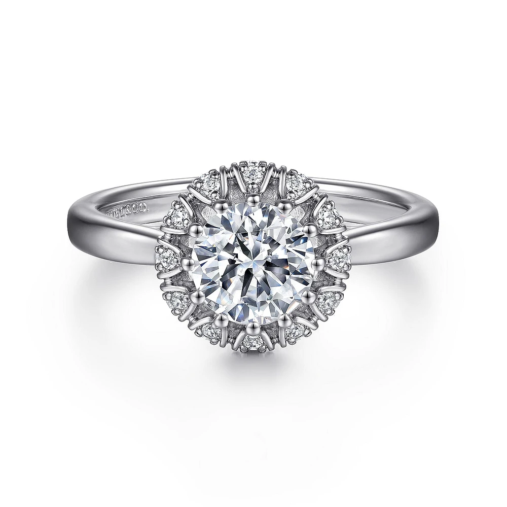 Gabriel & Co 6.5 Engagement Ring Platinum Contemporary ER15755Q4PT4JJ