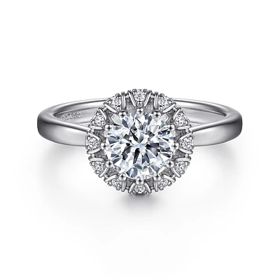 Gabriel & Co 6.5 Engagement Ring Platinum Contemporary ER15755Q4PT4JJ