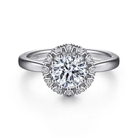 Gabriel & Co 6.5 Engagement Ring Platinum Contemporary ER15755Q4PT4JJ