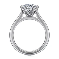 Gabriel & Co 8 Engagement Ring 14K White Gold Floral Nouveau ER15762R8W4JJJ
