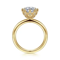 Gabriel & Co 8 Engagement Ring 14K Yellow Gold Victorian ER15763R8Y44JJ