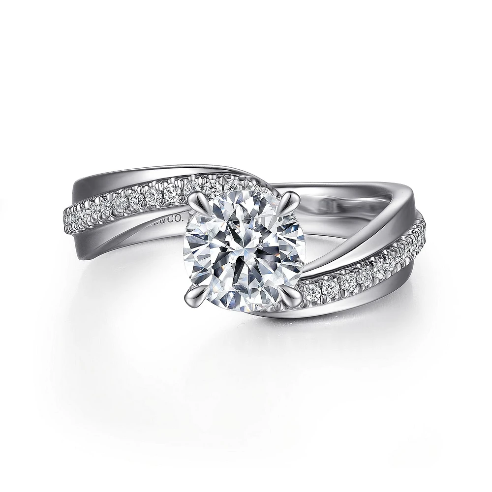 Gabriel & Co 6.5 Engagement Ring Platinum Contemporary ER15765R4PT4JJ