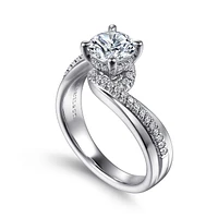 Gabriel & Co 6.5 Engagement Ring Platinum Contemporary ER15765R4PT4JJ