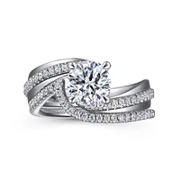 Gabriel & Co 6.5 Engagement Ring Platinum Contemporary ER15765R4PT4JJ