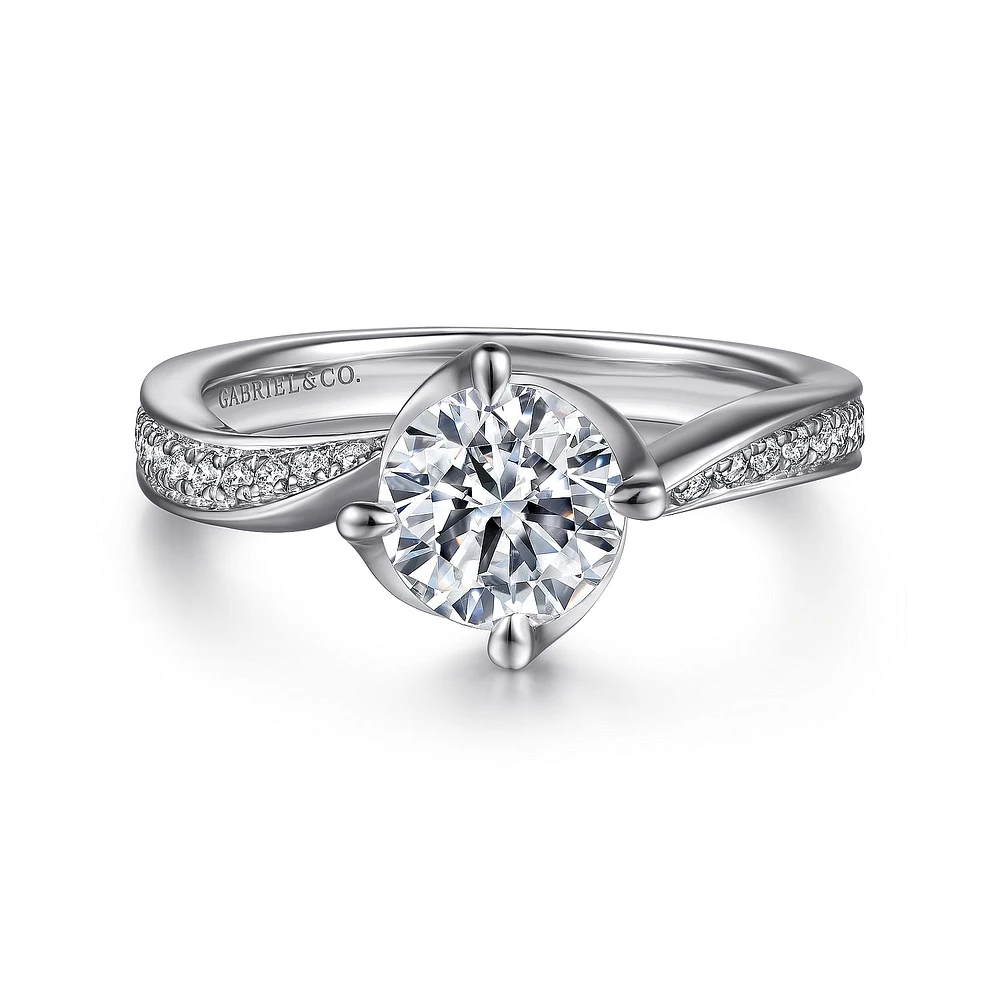 Gabriel & Co 6.5 Engagement Ring Platinum Contemporary ER15766R4PT4JJ