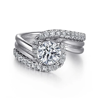 Gabriel & Co 6.5 Engagement Ring Platinum Contemporary ER15770R4PT4JJ