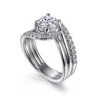 Gabriel & Co 6.5 Engagement Ring Platinum Contemporary ER15770R4PT4JJ