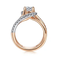 Gabriel & Co 6.5 Engagement Ring 14K Two-Tone Gold Contemporary ER15770R4T44JJ