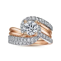 Gabriel & Co 6.5 Engagement Ring 14K Two-Tone Gold Contemporary ER15770R4T44JJ