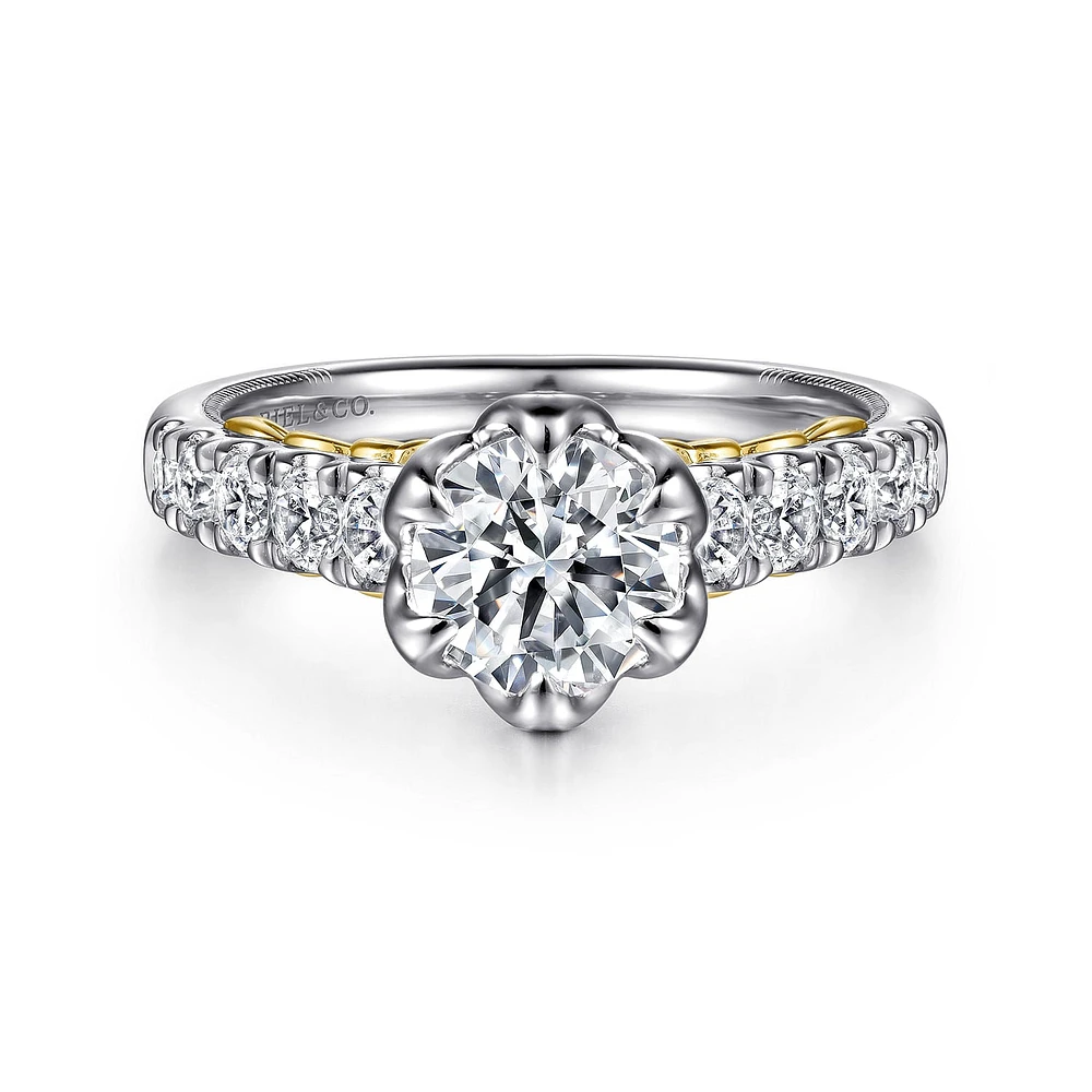 Gabriel & Co 6.5 Engagement Ring 14K Gold Victorian ER15774R4M44JJ