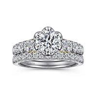 Gabriel & Co 6.5 Engagement Ring 14K Gold Victorian ER15774R4M44JJ
