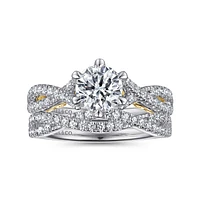 Gabriel & Co 6.5 Engagement Ring 14K Gold Floral Nouveau ER15779R4M44JJ