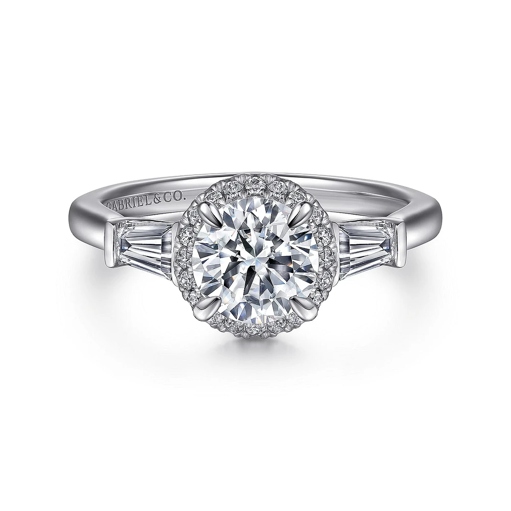 Gabriel & Co 6.5 Engagement Ring Platinum Contemporary ER15784Q4PT4JJ