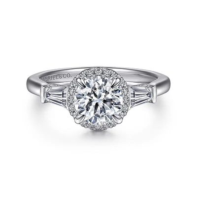 Gabriel & Co 6.5 Engagement Ring Platinum Contemporary ER15784Q4PT4JJ