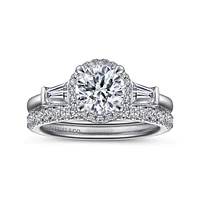 Gabriel & Co 6.5 Engagement Ring Platinum Contemporary ER15784Q4PT4JJ