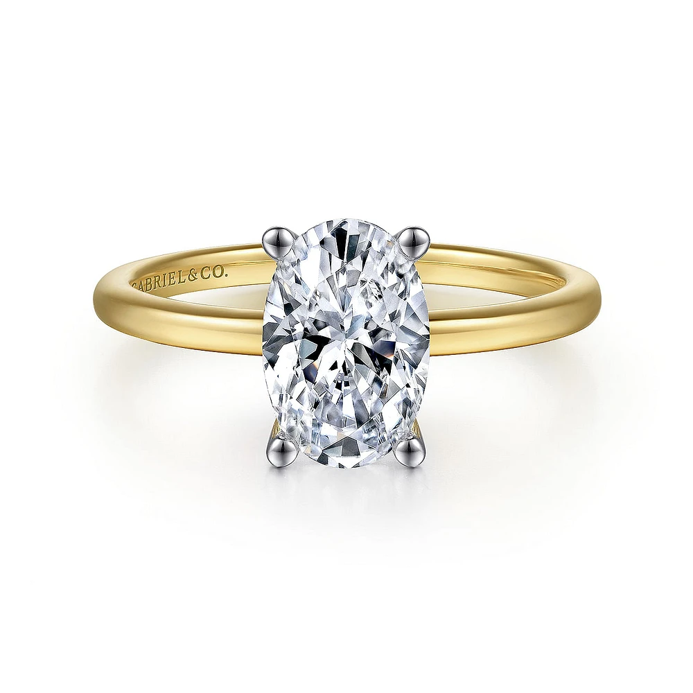 Gabriel & Co 9x6 Engagement Ring 14K Gold Classic ER15960O6M4JJJ