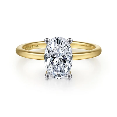 Gabriel & Co 9x6 Engagement Ring 14K Gold Classic ER15960O6M4JJJ