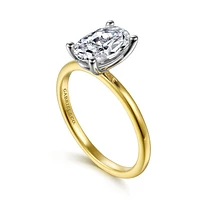 Gabriel & Co 9x6 Engagement Ring 14K Gold Classic ER15960O6M4JJJ