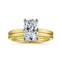 Gabriel & Co 9x6 Engagement Ring 14K Gold Classic ER15960O6M4JJJ