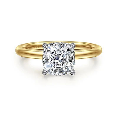 Gabriel & Co 7X7 Engagement Ring 14K Gold Classic ER15972C8M44JJ