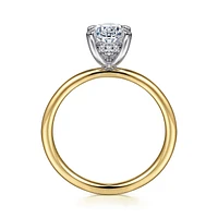 Gabriel & Co 9x6 Engagement Ring 14K Gold Classic ER15972O6M44JJ
