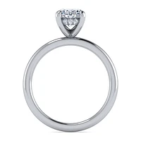 Gabriel & Co 9x6 Engagement Ring 14K White Gold Classic ER15972O6W44JJ