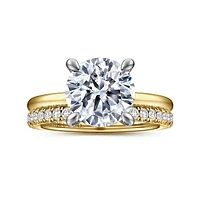 Gabriel & Co 9 Engagement Ring 14K Gold Classic ER15972R12M44JJ