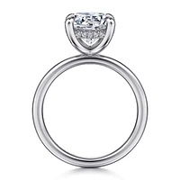 Gabriel & Co 9 Engagement Ring 14K White Gold Classic ER15972R12W44JJ