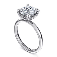 Gabriel & Co 9 Engagement Ring 14K White Gold Classic ER15972R12W44JJ