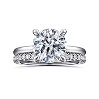 Gabriel & Co 9 Engagement Ring 14K White Gold Classic ER15972R12W44JJ