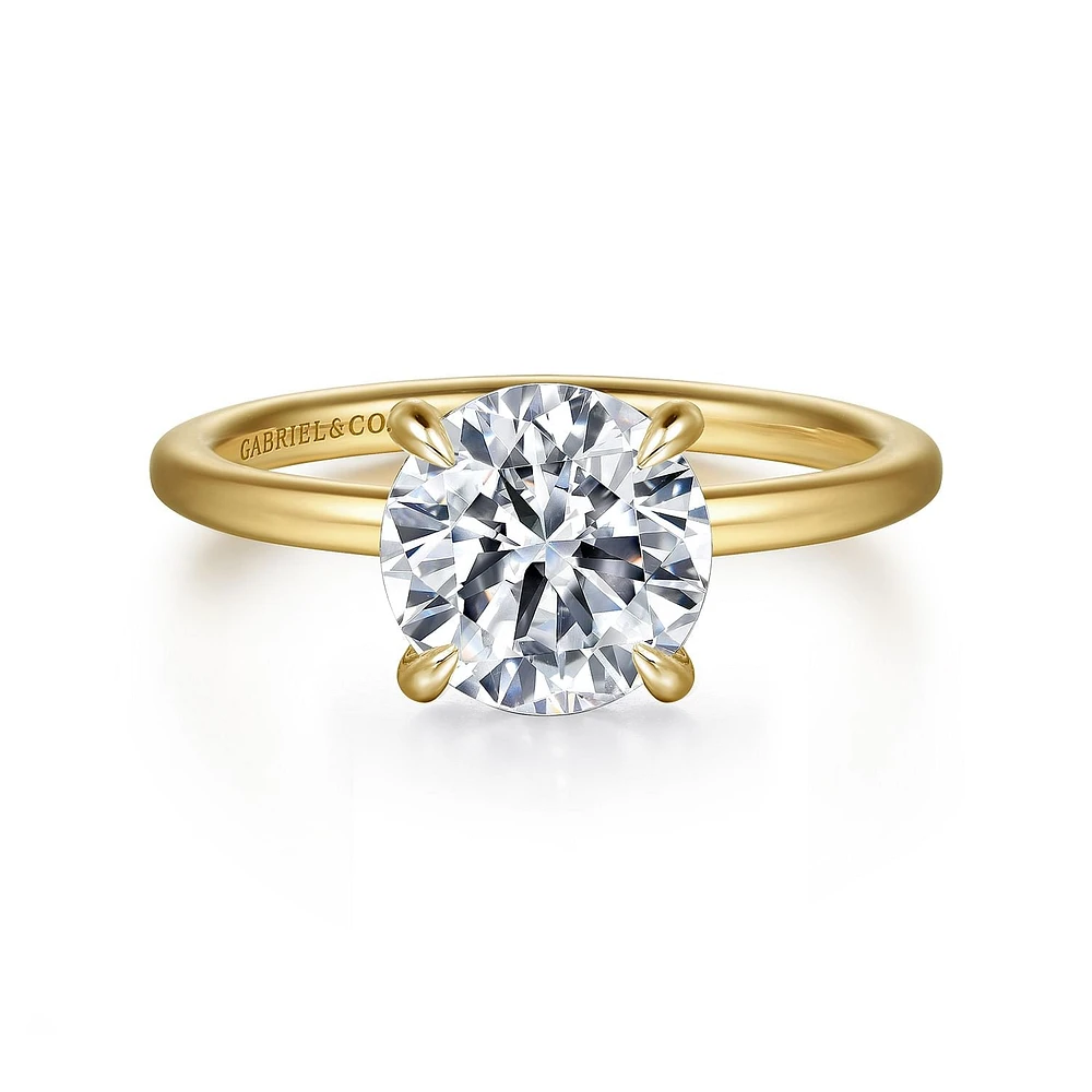 Gabriel & Co 8 Engagement Ring 14K Yellow Gold Classic ER15972R8Y44JJ