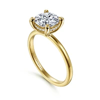 Gabriel & Co 8 Engagement Ring 14K Yellow Gold Classic ER15972R8Y44JJ