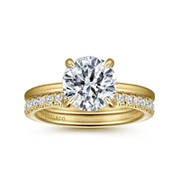 Gabriel & Co 8 Engagement Ring 14K Yellow Gold Classic ER15972R8Y44JJ