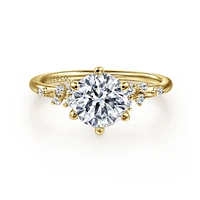 Gabriel & Co 7.4 Engagement Ring 14K Yellow Gold Starlight ER15973R6Y44JJ