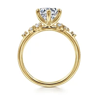 Gabriel & Co 7.4 Engagement Ring 14K Yellow Gold Starlight ER15973R6Y44JJ