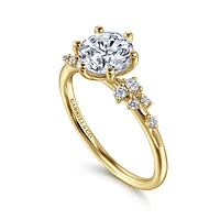 Gabriel & Co 7.4 Engagement Ring 14K Yellow Gold Starlight ER15973R6Y44JJ