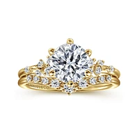 Gabriel & Co 7.4 Engagement Ring 14K Yellow Gold Starlight ER15973R6Y44JJ