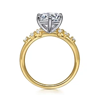 Gabriel & Co 8 Engagement Ring 14K Gold Starlight ER15973R8M44JJ