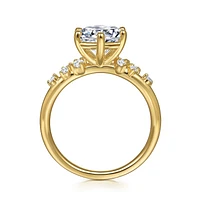 Gabriel & Co 8 Engagement Ring 14K Yellow Gold Starlight ER15973R8Y44JJ